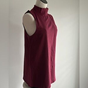 NWT Torrid Rich Burgundy Sleeveless Mock Turtle Neck Tank Top